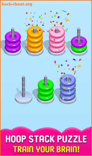 Hoop Stack Puzzle - Color Sort - Stack Sort Puzzle screenshot