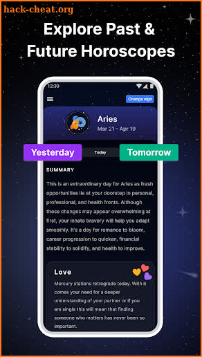 Horoscope & Zodiac Launcher screenshot