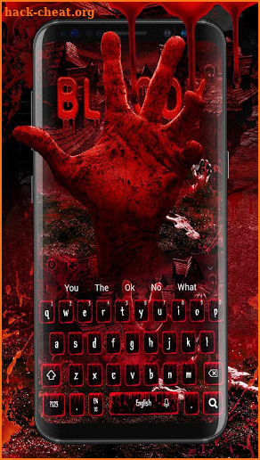 Horror Blood Hand Keyboard screenshot