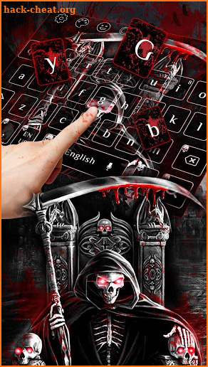 Horror Blood Skull Keyboard screenshot