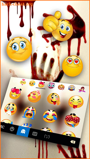 Horror Bloody Hands Keyboard Theme screenshot