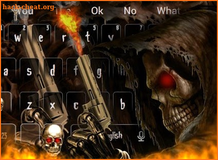 Horror Devil Skull Gun Keyboard screenshot