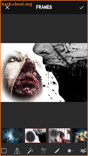 Horror Frames Photo Editor screenshot