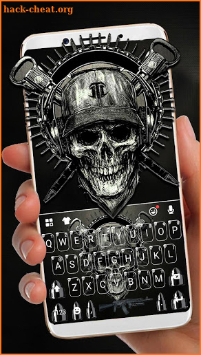 Horror Guns Skull Warrior Keyboard screenshot