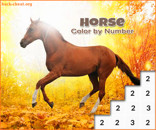 Horse Color By Number Game: Pony Pixel Art screenshot