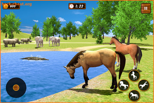 Horse Family Simulator: Horse Jungle Survival Game screenshot