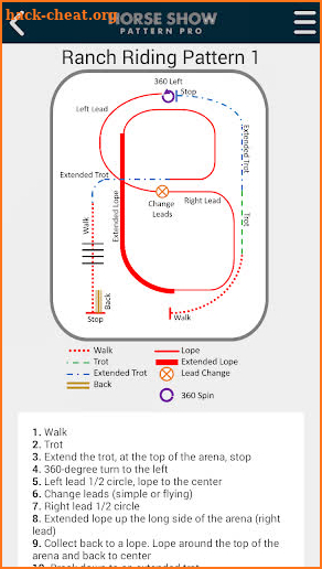 Horse Show Pattern Pro screenshot