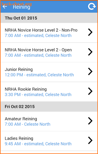 Horse Show Tracker - FunnWare screenshot