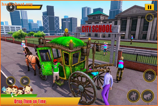 Horse Taxi School Kids Transport Duty screenshot