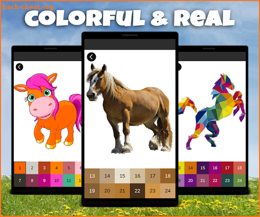 Horses Pixel Art: Pony Color By Number Game screenshot