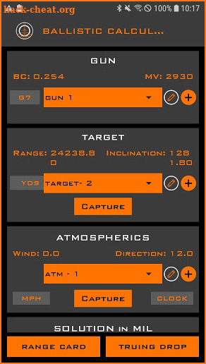 Horus Ballistics screenshot