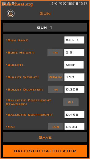 Horus Ballistics screenshot