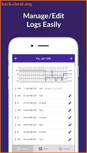 HOS247 ELD Logbook screenshot