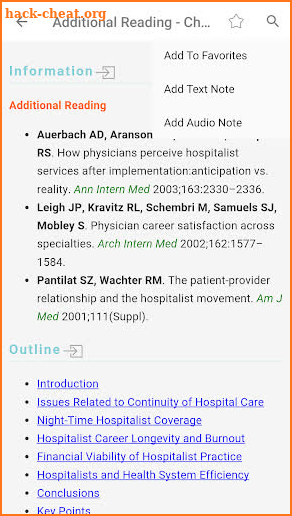 Hospital Medicine Prac & Evidence-Based Guidelines screenshot