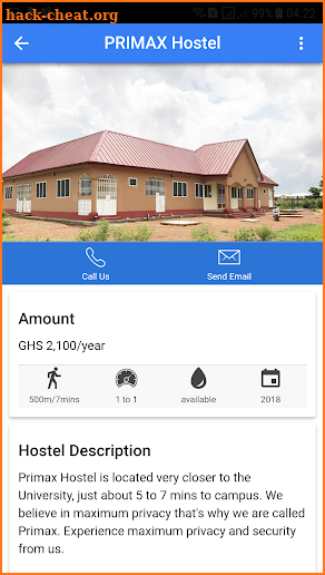 Hostelis - UDS Hostels Portal screenshot