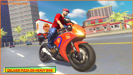 Hot Pizza Delivery Bike Boy screenshot