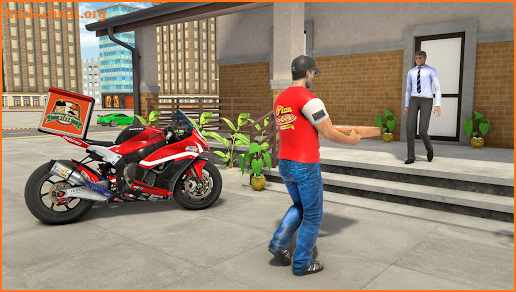 Hot Pizza Food Delivery Games: Bike Driving Games screenshot