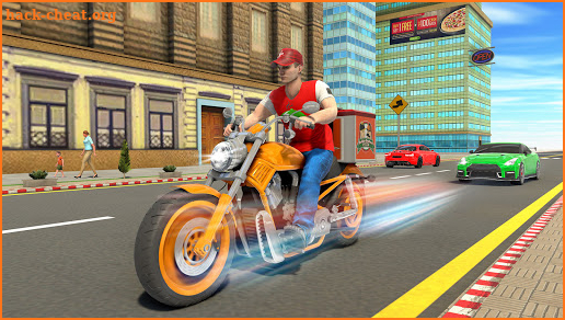 Hot Pizza Food Delivery Games: Bike Driving Games screenshot