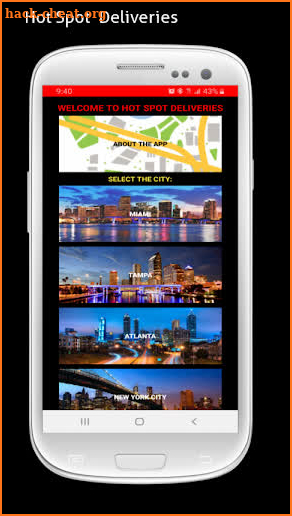 Hot Spot Deliveries screenshot