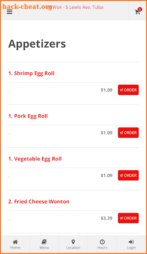 Hot Wok Tulsa Online Ordering screenshot