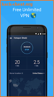 Hotspot Shield Free VPN Proxy & Wi-Fi Security screenshot