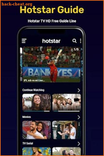 Hotstar Live Show -Free Hotstar Movies HD TV Guide screenshot