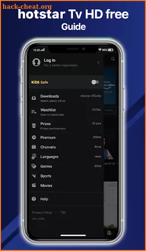 Hotstar Live Tv Shows HD Free Guide 2020 screenshot