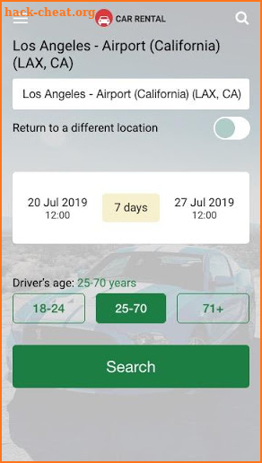 Hotwire Car Rental APP - Best Price Comparison screenshot