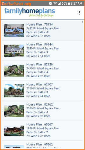 House Plans Search Made Simple - Family Home Plans screenshot