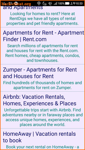 House Rentals screenshot