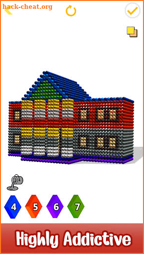 Houses Magnet World 3D - Build by Magnetic Balls screenshot