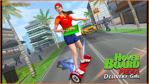 Hover Board Pizza Delivery Girl screenshot