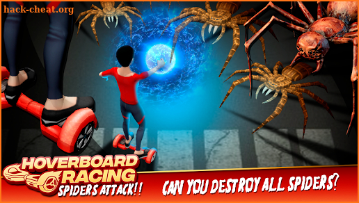 Hoverboard Racing Spider Attack screenshot