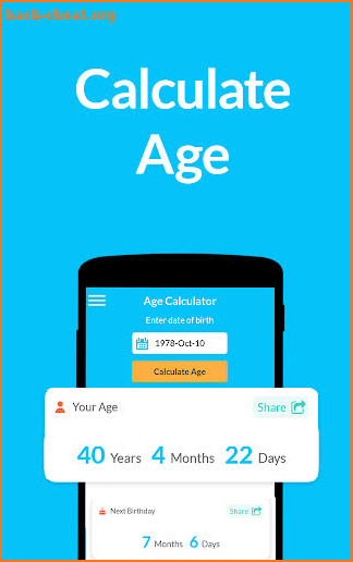 How Old Am I? Age App:Birthday, Age Calculator App screenshot