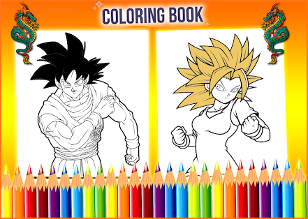 How to color dragon ball z screenshot