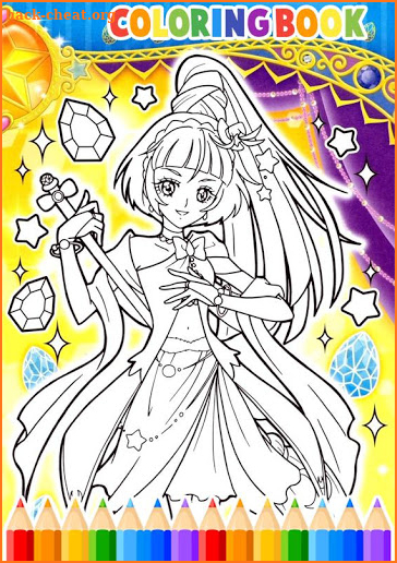 How to Color Pretty Cure screenshot