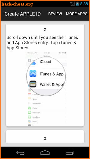 How To Create an APPLE ID screenshot