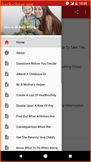 How to do Baby Sitting screenshot