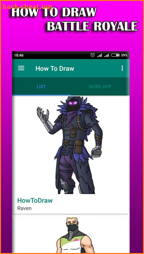 How To Draw Battle Royale Skin screenshot