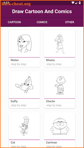 How To Draw Cartoon And Comics screenshot