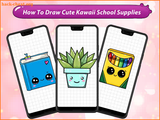 How to Draw Cute Kawaii School Supplies screenshot