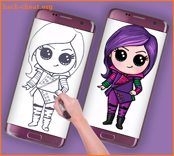 how to draw Disney Descendants screenshot