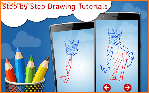 How to Draw Dresses Step by Step Drawing App screenshot