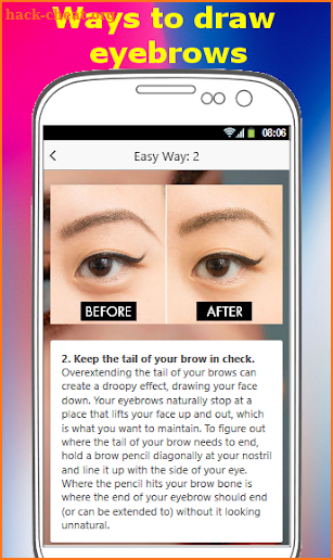 HOW TO DRAW EYEBROWS screenshot