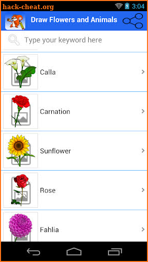 How to Draw Flowers and Animals screenshot