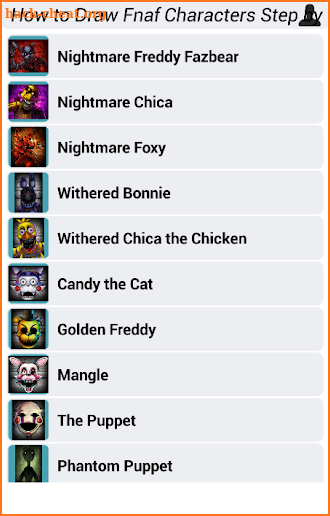 How to Draw Fnaf Characters Step by Step screenshot