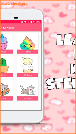 How to draw Kawaii, drawings, step by step screenshot