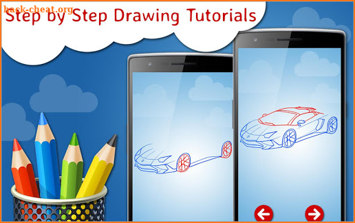 How to Draw Super Cars Step by Step Drawing App screenshot