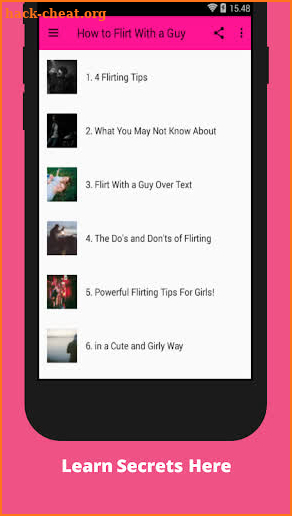 How to Flirt With a Guy Tricks screenshot