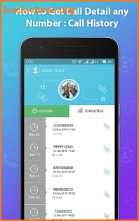 How to Get Call Detail any Number : Call History screenshot